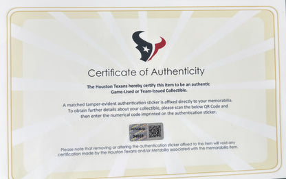 Brevin Jordan TEAM ISSUED 💪🏽 Houston Texans 🐂 Nike NFL Jersey 👕 Also Includes COA 🛡️