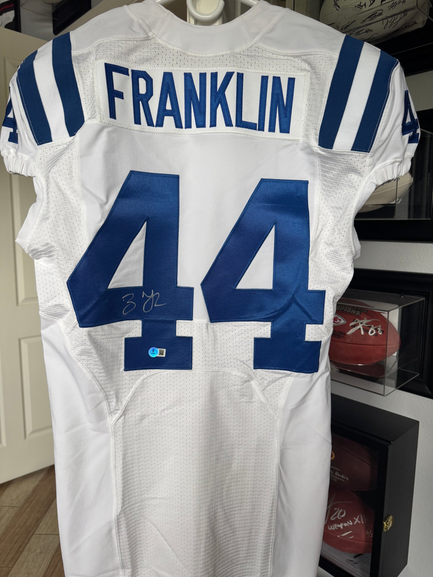 Zaire Franklin SIGNED ✍️ TEAM ISSUED 💪 Indianapolis Colts 🐎 Nike NFL Jersey 👕 Inc.COA📄
