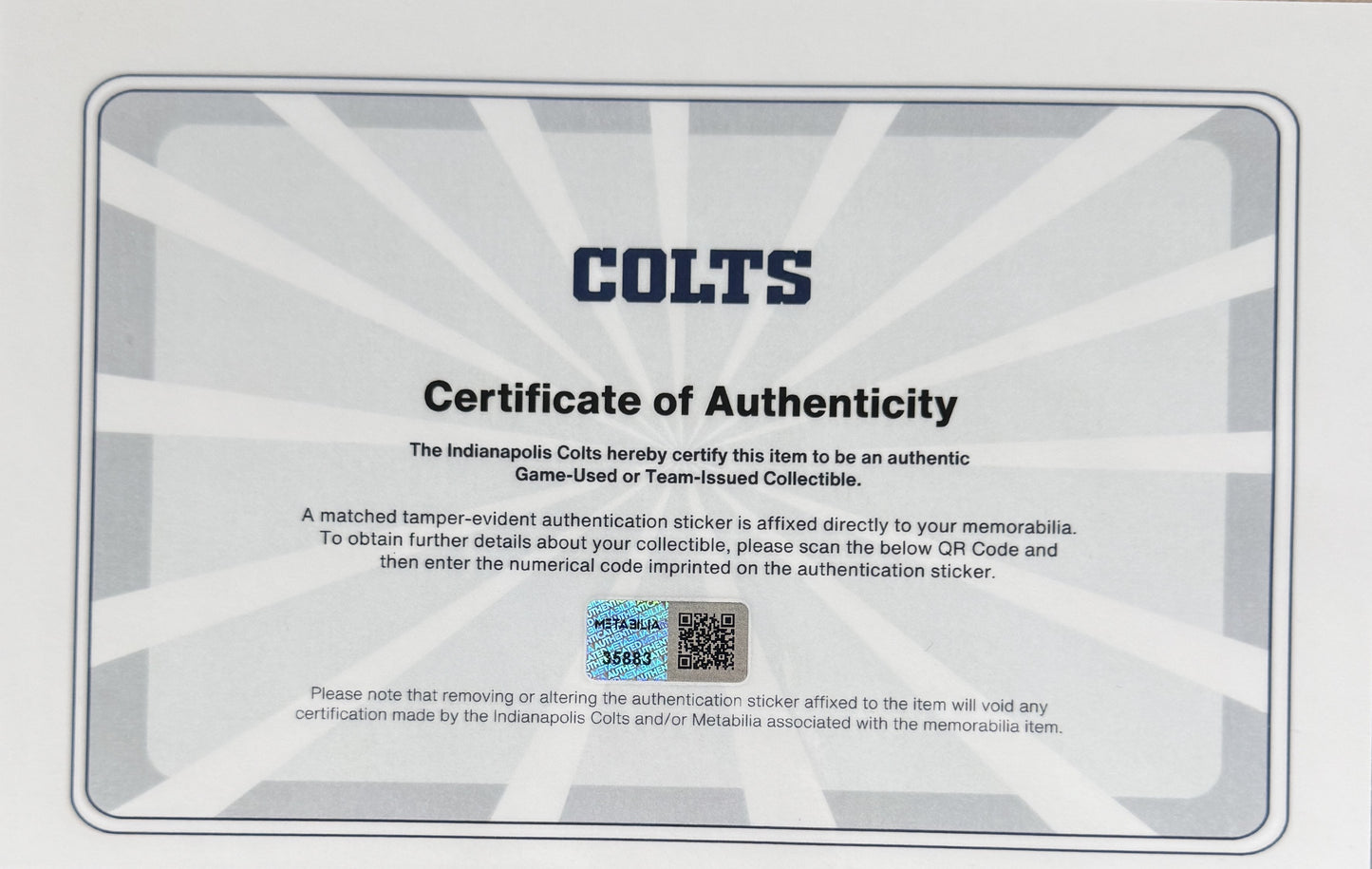 DeForest Buckner TEAM ISSUED 💪 Indianapolis Colts 🐎 Nike NFL Jersey 👕 Inc. COA 🛡️ & Captain's Patch