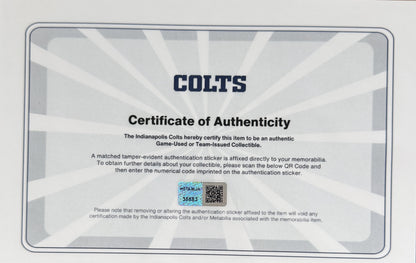 DeForest Buckner TEAM ISSUED 💪 Indianapolis Colts 🐎 Nike NFL Jersey 👕 Inc. COA 🛡️ & Captain's Patch