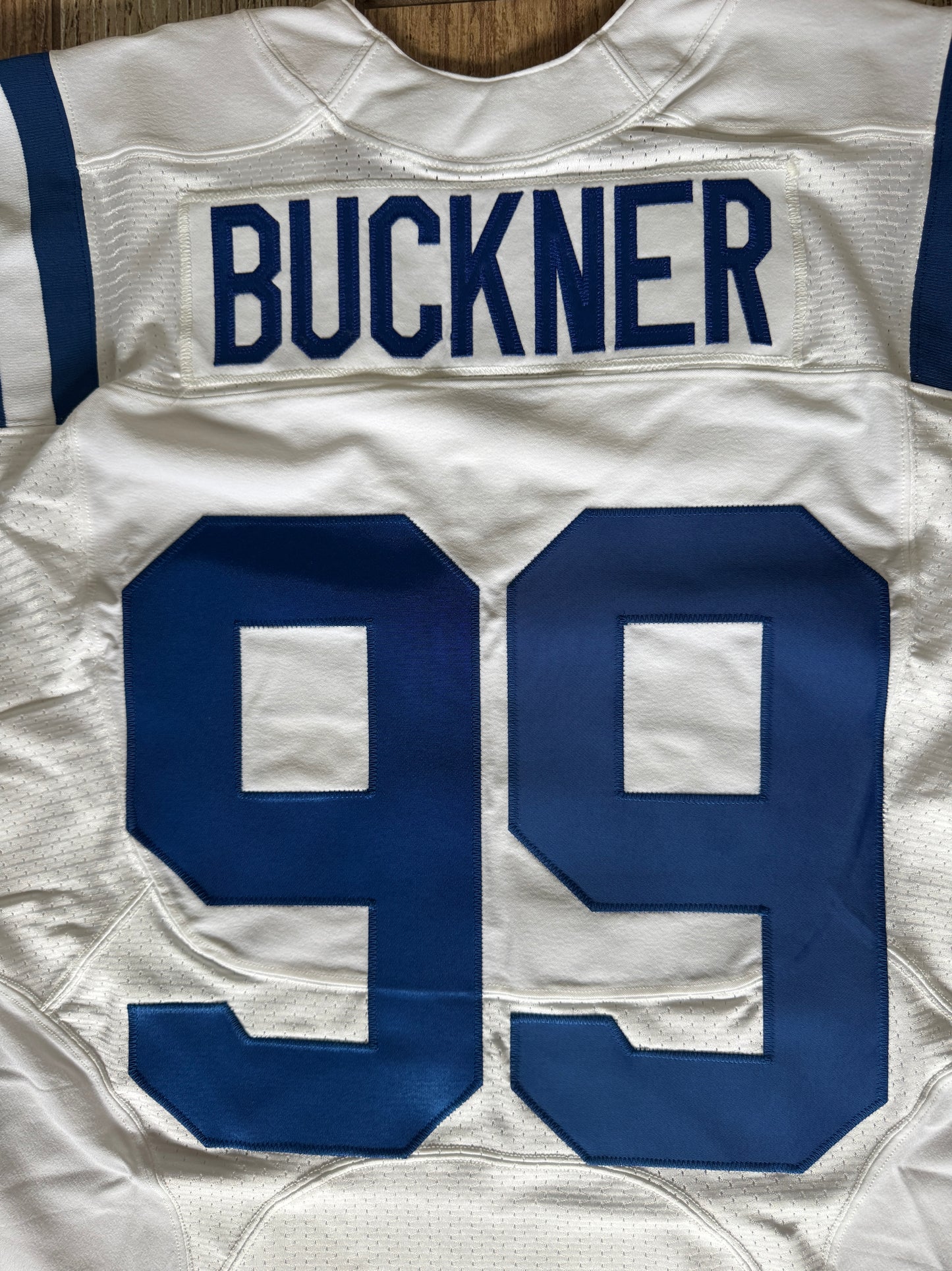 DeForest Buckner TEAM ISSUED 💪 Indianapolis Colts 🐎 Nike NFL Jersey 👕 Inc. COA 🛡️ & Captain's Patch