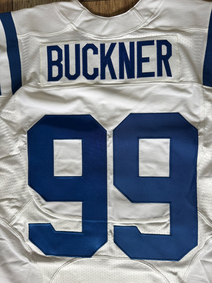 DeForest Buckner TEAM ISSUED 💪 Indianapolis Colts 🐎 Nike NFL Jersey 👕 Inc. COA 🛡️ & Captain's Patch