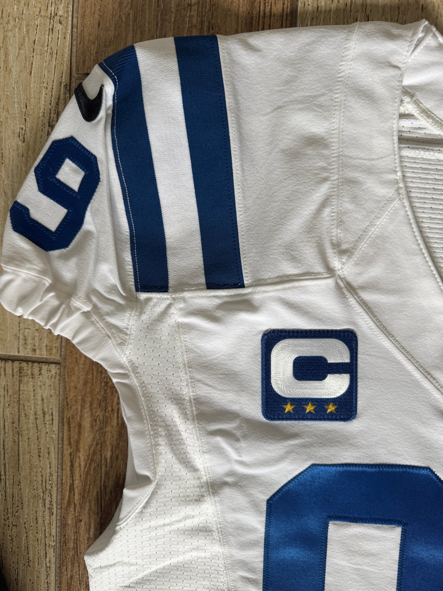 DeForest Buckner TEAM ISSUED 💪 Indianapolis Colts 🐎 Nike NFL Jersey 👕 Inc. COA 🛡️ & Captain's Patch