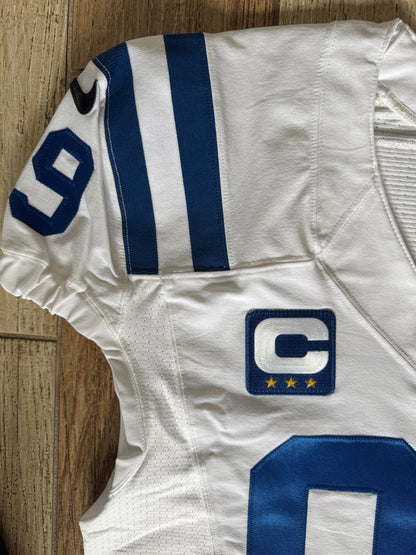 DeForest Buckner TEAM ISSUED 💪 Indianapolis Colts 🐎 Nike NFL Jersey 👕 Inc. COA 🛡️ & Captain's Patch
