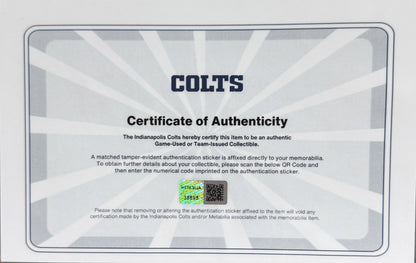 Jonathan Taylor TEAM ISSUED Indianapolis Colts Nike NFL Jersey Also Includes COA