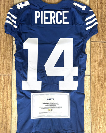 Alec Pierce TEAM ISSUED 💪 Indianapolis Colts 🐎 Nike NFL Jersey Includes COA 🛡️