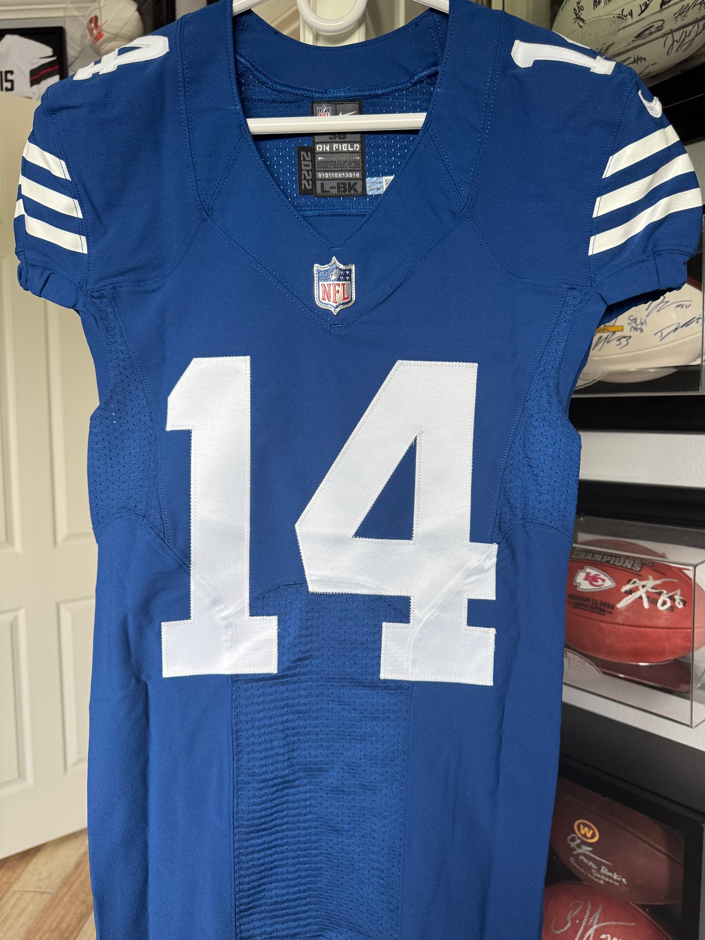 Alec Pierce TEAM ISSUED 💪 Indianapolis Colts 🐎 Nike NFL Jersey Includes COA 🛡️