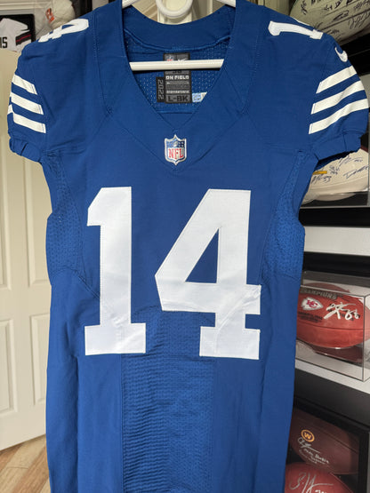 Alec Pierce TEAM ISSUED 💪 Indianapolis Colts 🐎 Nike NFL Jersey Includes COA 🛡️