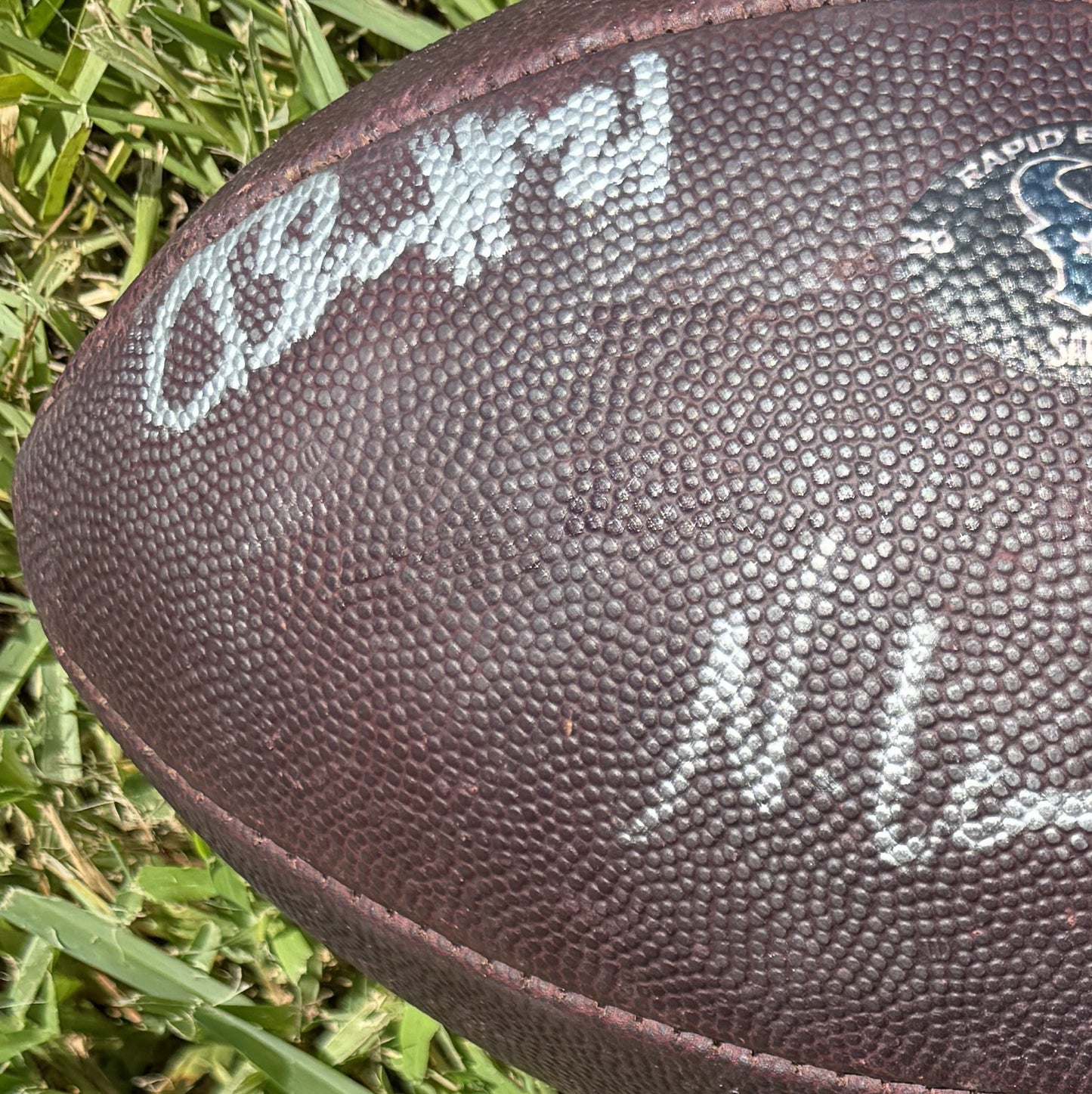 Nico Collins, Calen Bullock, & Kamari Lassiter TRIPLE Signed Practice-Used "Rapid Break-In" Wilson The Duke Ball from their 2023-2024 Season