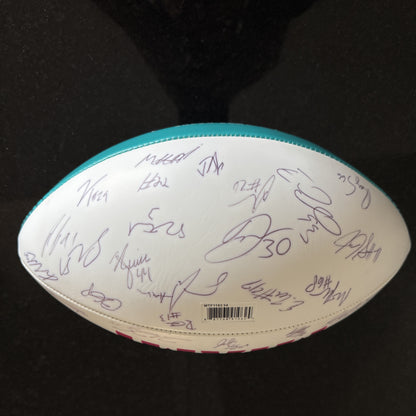 San Francisco 49ers Multi Signed Super Bowl 54 Commemorative Panel Ball Signed By Over 30 Players Inc. George Kittle, Kyle Juszczyk, Kyle Shannahan, DeForest Buckner, Kwon Alexander, Jeff Wilson...