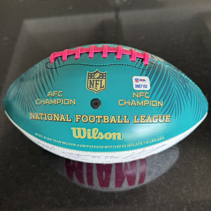 San Francisco 49ers Multi Signed Super Bowl 54 Commemorative Panel Ball Signed By Over 30 Players Inc. George Kittle, Kyle Juszczyk, Kyle Shannahan, DeForest Buckner, Kwon Alexander, Jeff Wilson...