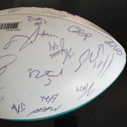 San Francisco 49ers Multi Signed Super Bowl 54 Commemorative Panel Ball Signed By Over 30 Players Inc. George Kittle, Kyle Juszczyk, Kyle Shannahan, DeForest Buckner, Kwon Alexander, Jeff Wilson...