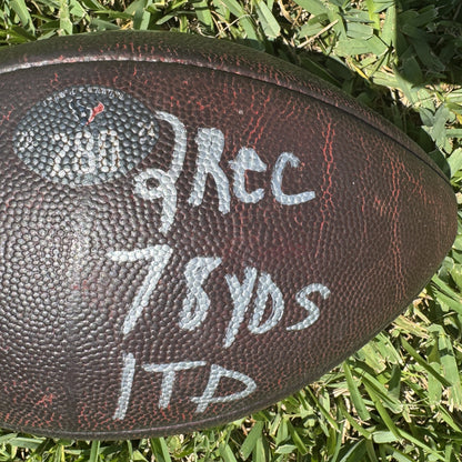 Nico Collins GAME-USED 💪 & Signed ✍️ Houston Texans Wilson DUKE Ball vs. Buffalo Bills 🦬 10/06/24 Also inc inscription