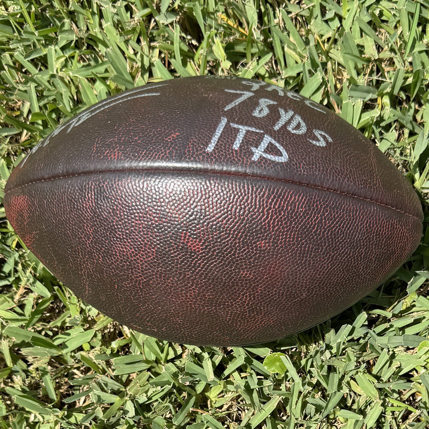 Nico Collins GAME-USED 💪 & Signed ✍️ Houston Texans Wilson DUKE Ball vs. Buffalo Bills 🦬 10/06/24 Also inc inscription