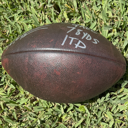 Nico Collins GAME-USED 💪 & Signed ✍️ Houston Texans Wilson DUKE Ball vs. Buffalo Bills 🦬 10/06/24 Also inc inscription