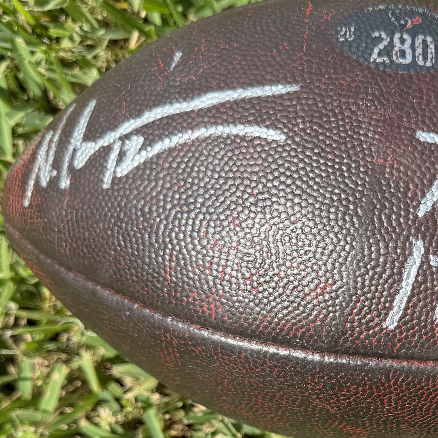 Nico Collins GAME-USED 💪 & Signed ✍️ Houston Texans Wilson DUKE Ball vs. Buffalo Bills 🦬 10/06/24 Also inc inscription