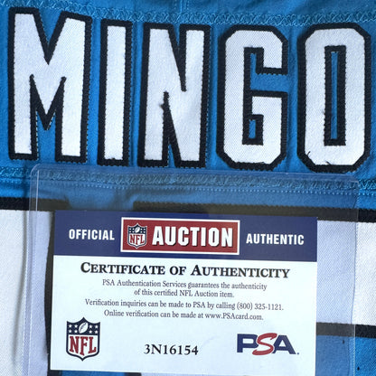 Jonathan Mingo Game Worn💪10/13/24 Carolina Panthers🐆vs.Falcons NFL Jersey👕vs. Falcons Also includes PSA Authentication