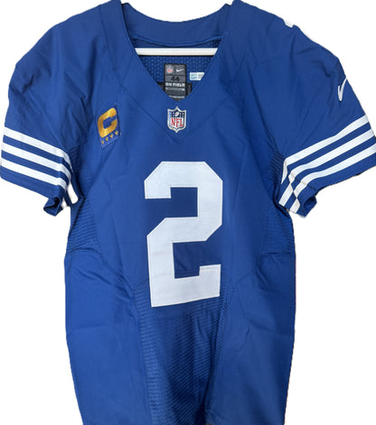 Matt Ryan TEAM ISSUED 💪 Indianapolis Colts 🐎 Nike NFL Jersey 👕 Includes COA 🛡️ + Captain's Patch