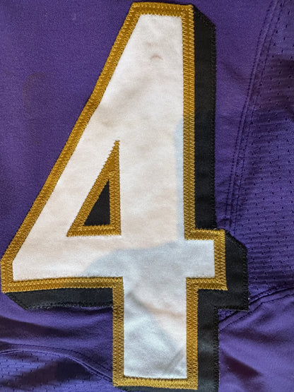 Josh Oliver GAME WORN💪11/20/22 Ravens💜vs. Panthers🐾On-Field NFL Nike Jersey Worn during the November 20, 2022 victory vs. Carolina Panthers
