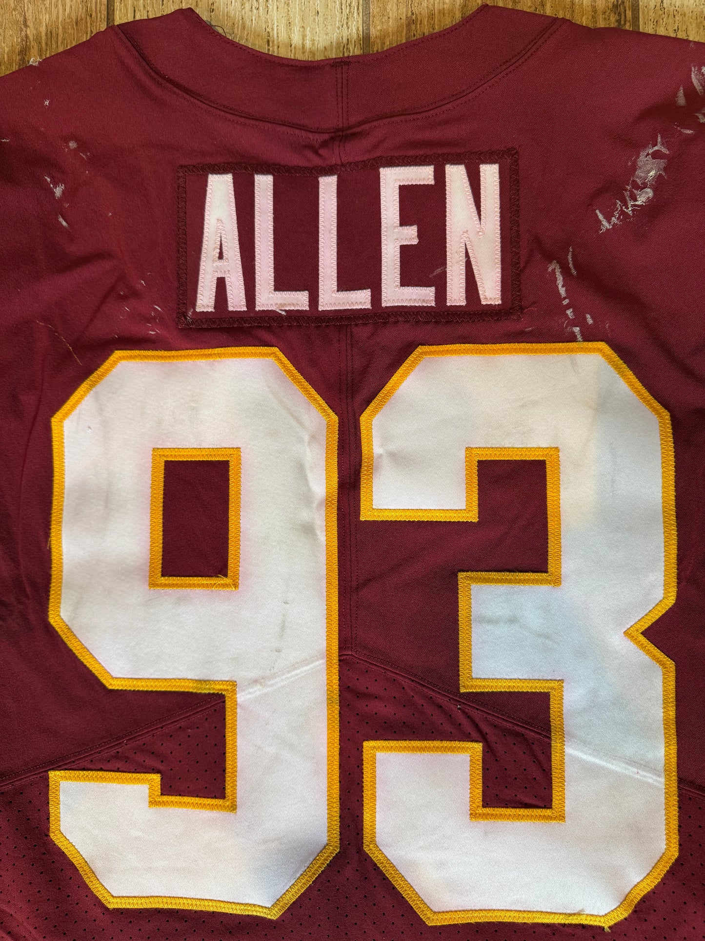 Jonathan Allen GAME-WORN & PHOTO-MATCHED Jersey Washington Commanders | 12/26/21 vs. Cowboys (Salute to Service Game) | PSA Certified | Size 44