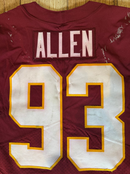 Jonathan Allen GAME-WORN & PHOTO-MATCHED Jersey Washington Commanders | 12/26/21 vs. Cowboys (Salute to Service Game) | PSA Certified | Size 44