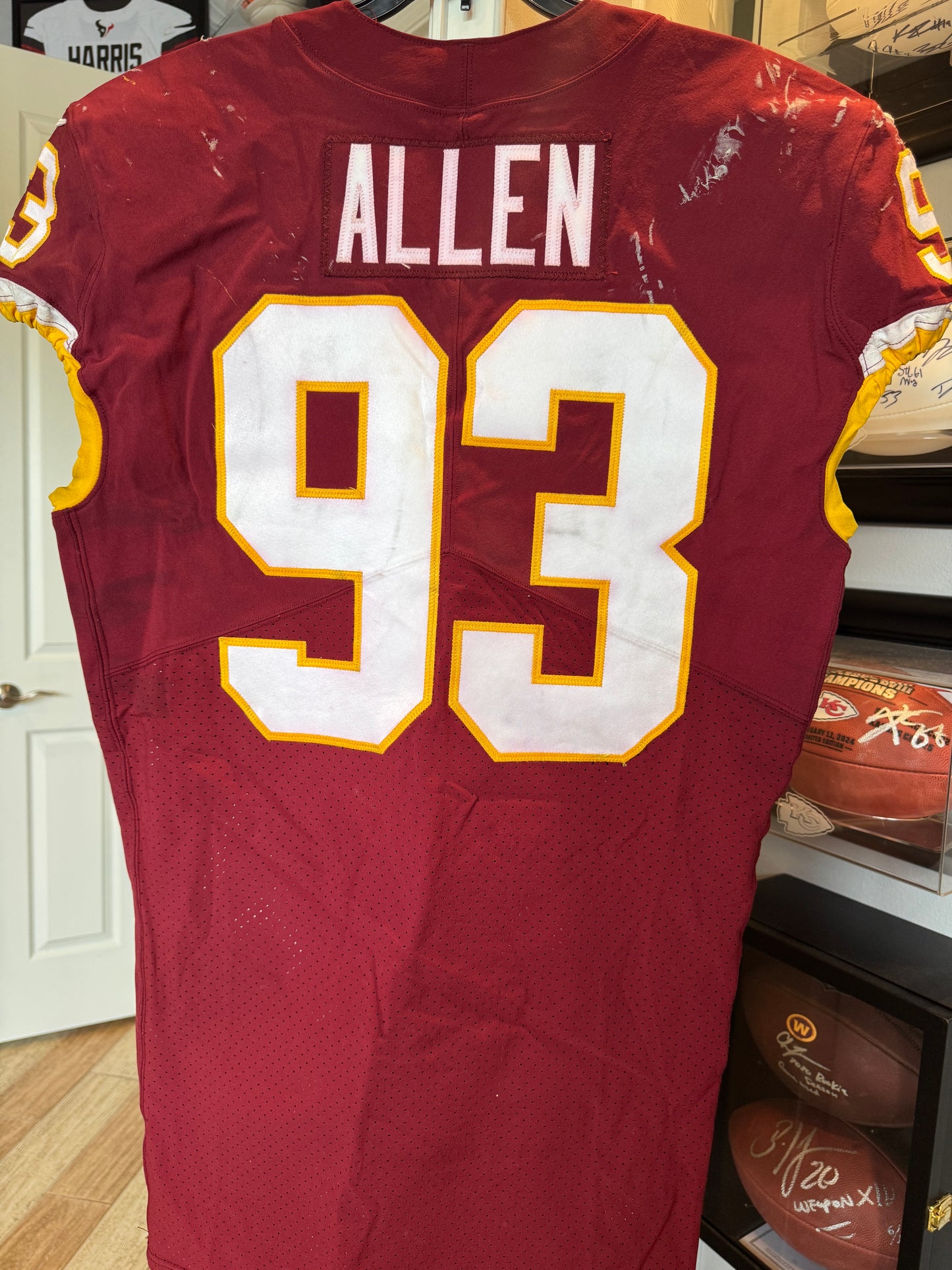 Jonathan Allen GAME-WORN & PHOTO-MATCHED Jersey Washington Commanders | 12/26/21 vs. Cowboys (Salute to Service Game) | PSA Certified | Size 44