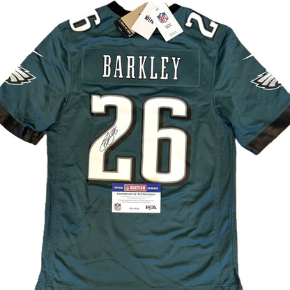 Saquon Barkley Signed✍️Philadelphia Eagles🦅NFL Jersey👕Includes PSA COA💥