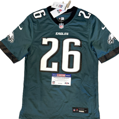Saquon Barkley Signed✍️Philadelphia Eagles🦅NFL Jersey👕Includes PSA COA💥