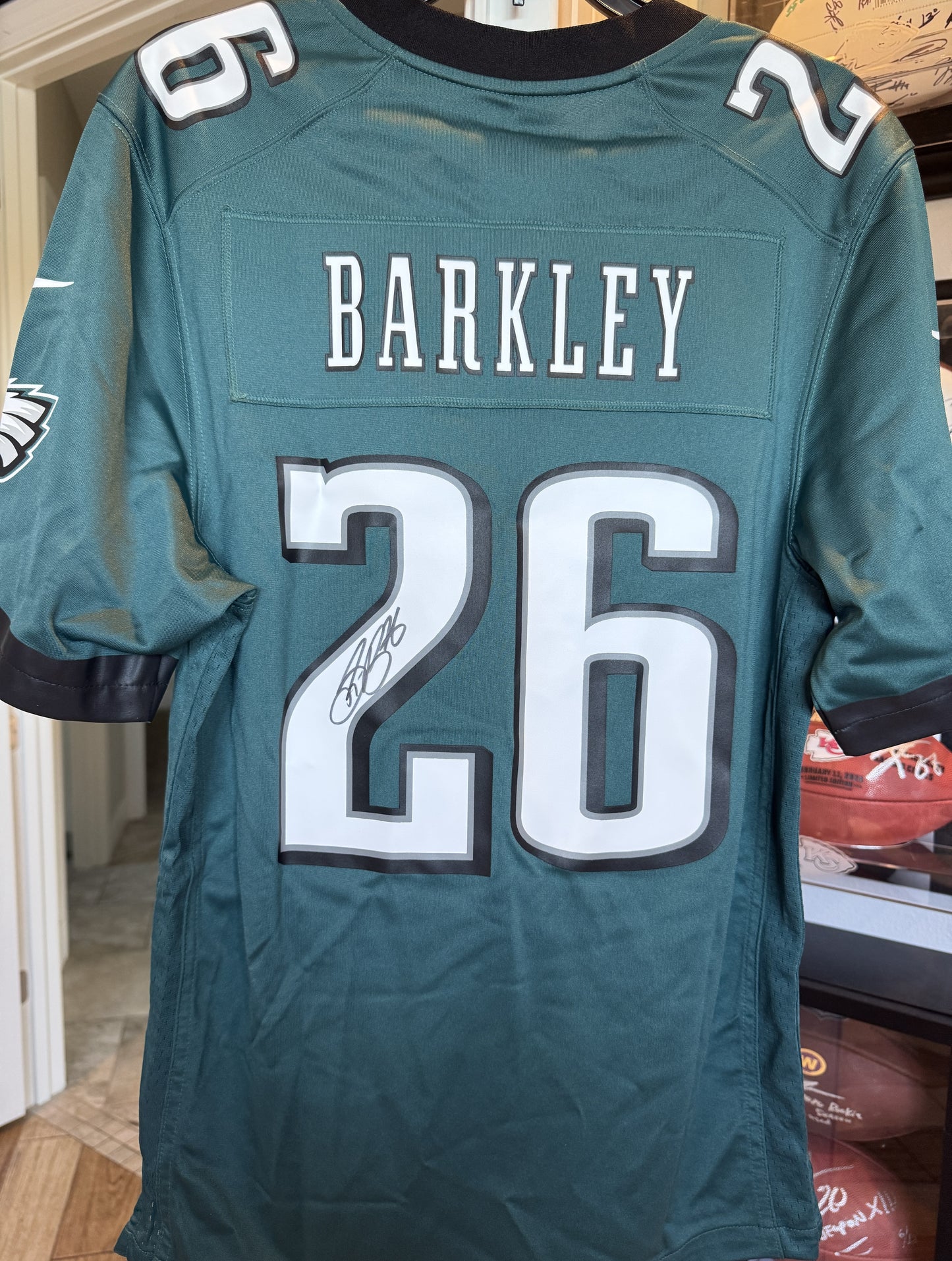 Saquon Barkley Signed✍️Philadelphia Eagles🦅NFL Jersey👕Includes PSA COA💥