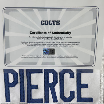 Alec Pierce TEAM ISSUED 💪 Indianapolis Colts 🐎 Nike NFL Jersey 👕 Includes COA 🛡️