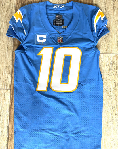 Justin Herbert GAME-ISSUED💪Los Angeles Chargers⚡NFL Nike Jersey includes COA