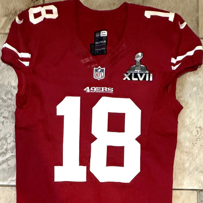 Ricardo Lockette TEAM-ISSUED💪SuperBowl XLVII San Francisco 49ers NFL Jersey👕