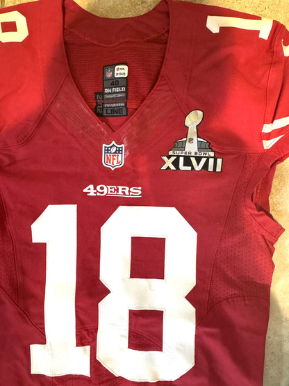 Ricardo Lockette TEAM-ISSUED💪SuperBowl XLVII San Francisco 49ers NFL Jersey👕