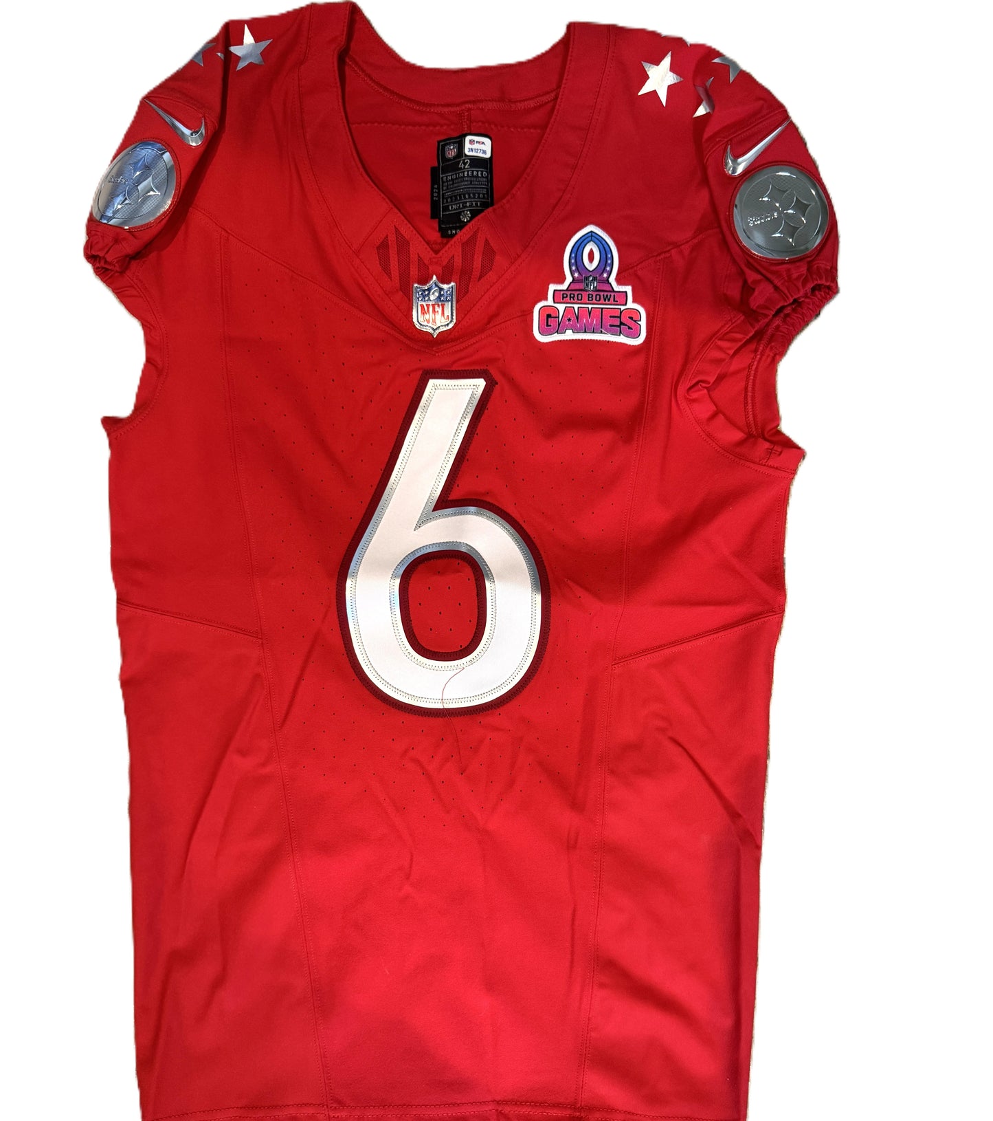 Patrick Queen TEAM-ISSUED💪2025 Pro Bowl Games Pittsburgh Steelers NFL Jersey👕Inc. PSA Authentication🛡️