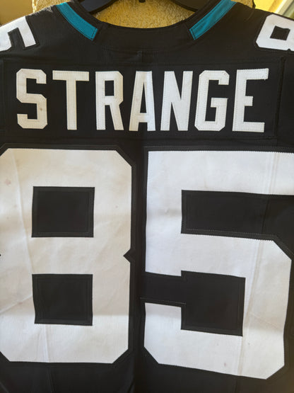 Brenton Strange GAME USED 10/1/23 Jacksonville Jaguars 🐆 Nike NFL Jersey vs. Atlanta Falcons in London 🇬🇧