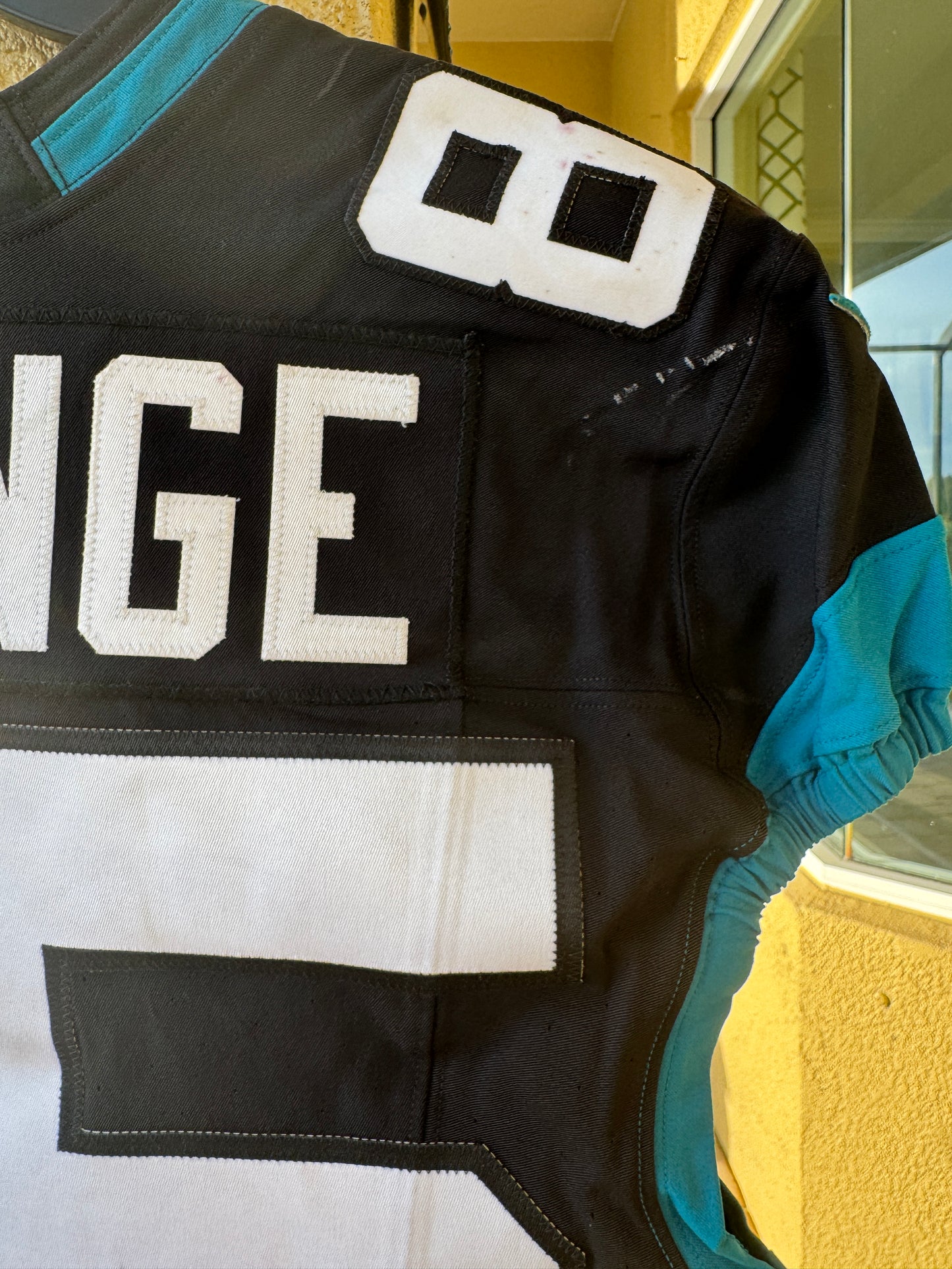 Brenton Strange GAME USED 10/1/23 Jacksonville Jaguars 🐆 Nike NFL Jersey vs. Atlanta Falcons in London 🇬🇧