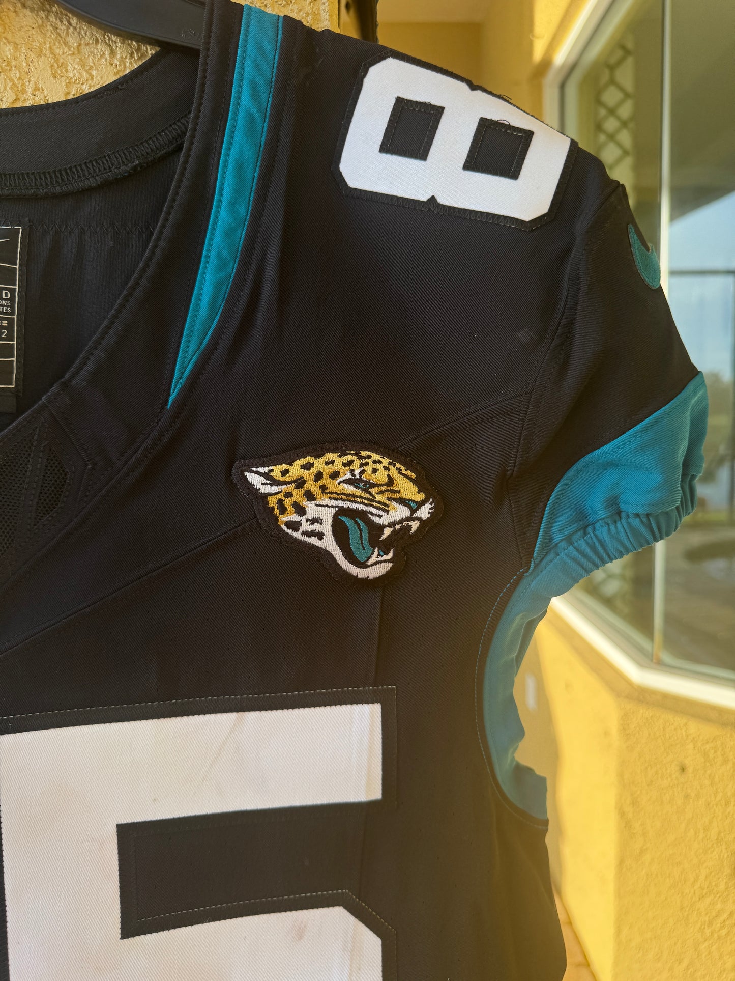 Brenton Strange GAME USED 10/1/23 Jacksonville Jaguars 🐆 Nike NFL Jersey vs. Atlanta Falcons in London 🇬🇧