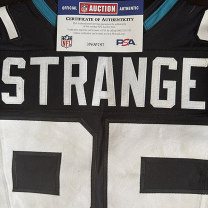 Brenton Strange GAME USED 10/1/23 Jacksonville Jaguars 🐆 Nike NFL Jersey vs. Atlanta Falcons in London 🇬🇧