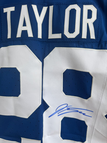 Jonathan Taylor HAND SIGNED TEAM ISSUED 💪 Indianapolis Colts Nike NFL Jersey 👕 Also Inc. COA 🛡️