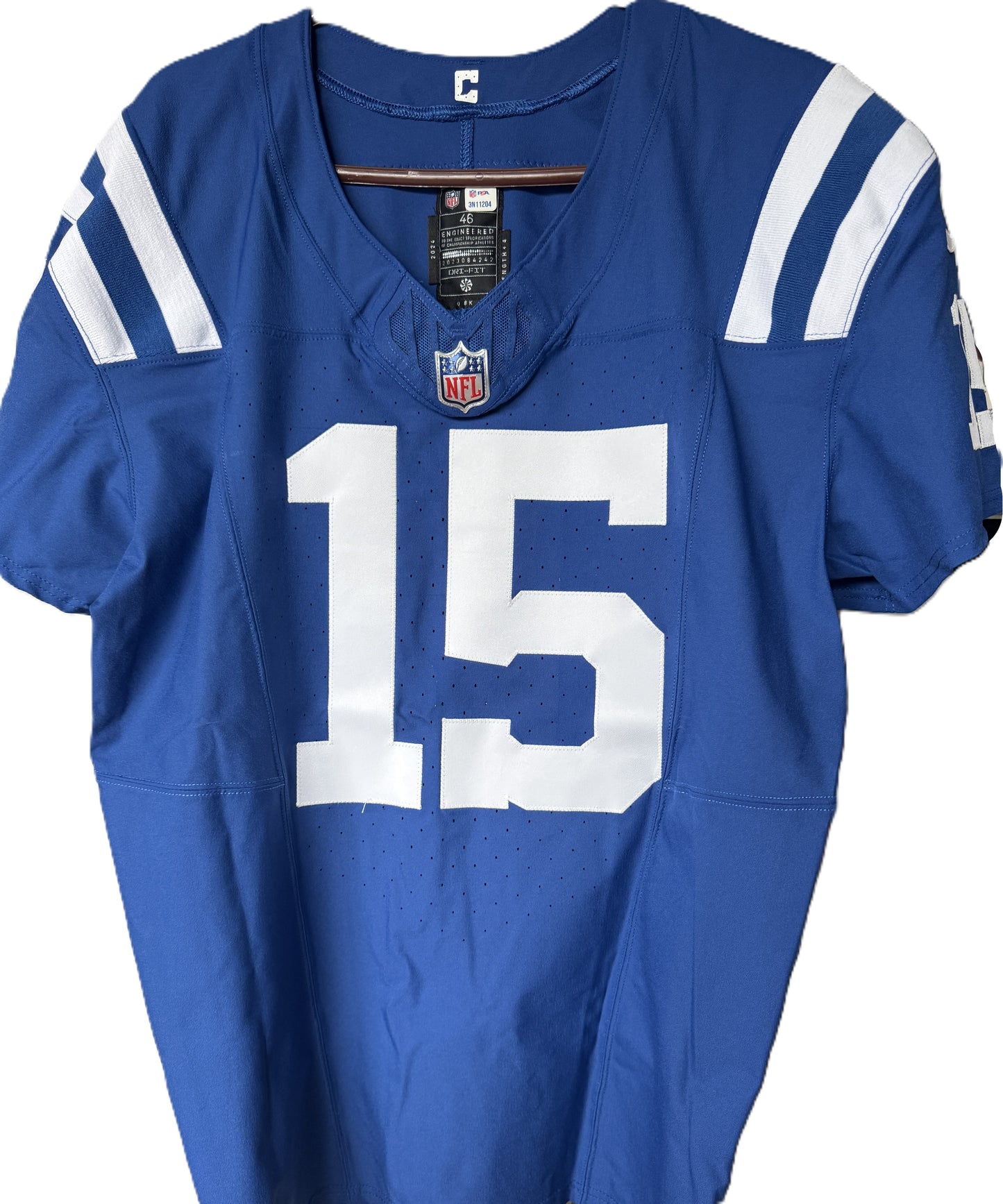 Joe Flacco Hand SIGNED ✍️ TEAM ISSUED 💪 Indianapolis Colts NFL Nike Jersey 👕 Inc. COA 🛡️