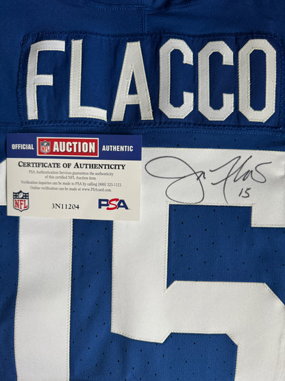 Joe Flacco Hand SIGNED ✍️ TEAM ISSUED 💪 Indianapolis Colts NFL Nike Jersey 👕 Inc. COA 🛡️