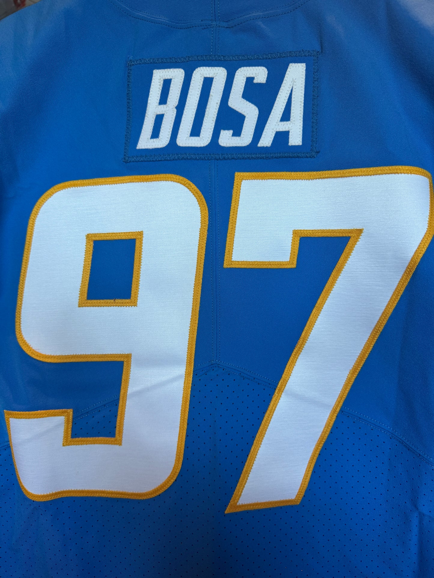 Joey Bosa TEAM-ISSUED💪Los Angeles Chargers⚡NFL Nike Jersey👕Includes Captains Patch