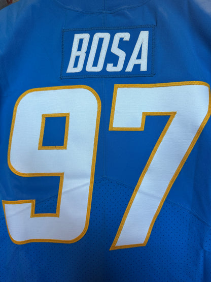 Joey Bosa TEAM-ISSUED💪Los Angeles Chargers⚡NFL Nike Jersey👕Includes Captains Patch