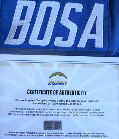 Joey Bosa TEAM-ISSUED💪Los Angeles Chargers⚡NFL Nike Jersey👕Includes Captains Patch