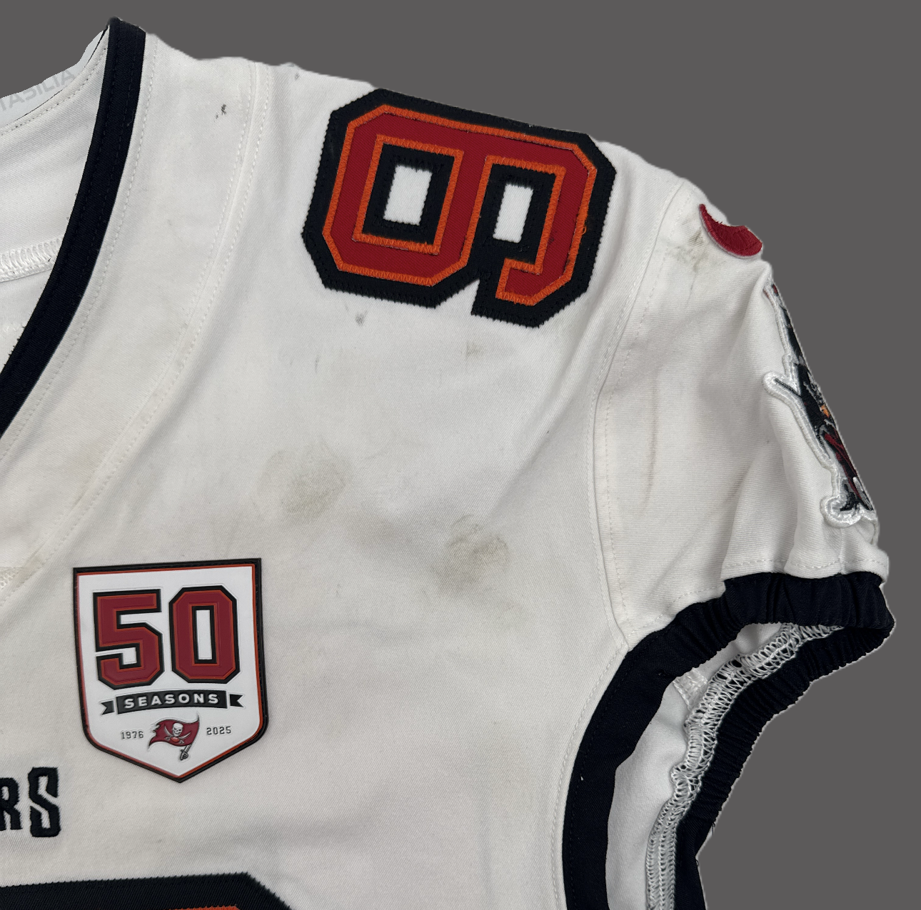 Greg Gaines GAME-WORN 8/23/25 Tampa Bay Buccaneers OnField NFL Jersey vs.Bills