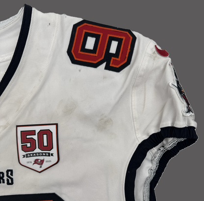 Greg Gaines GAME-WORN 8/23/25 Tampa Bay Buccaneers OnField NFL Jersey vs.Bills