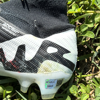 Justin Tucker Signed✍️GAME WORN💪NFL Cleats👟24-25 Season Ravens💜Inscribed🛡️Worn wk 9 vs Denver Broncos 11/03/24 & wk 11 @ Pittsburgh 11/17/24