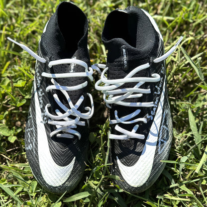 Justin Tucker Signed✍️GAME WORN💪NFL Cleats👟24-25 Season Ravens💜Inscribed🛡️Worn wk 9 vs Denver Broncos 11/03/24 & wk 11 @ Pittsburgh 11/17/24