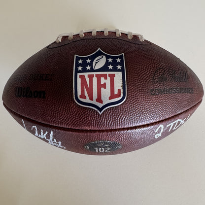 Ravens Isaiah Likely Signed GAME USED 10/06/24 PHOTOMATCHED Ball Inscribed 2 TDs. Used in victory over Cincinnati Bengals