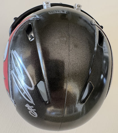 Yaya Diaby💪Hand-Signed Tampa Bay Buccaneers🏴‍☠️ Riddell Mini Helmet Includes COA🏈